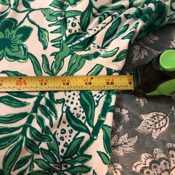 EUC Lilly Pultizer Pj Knit Set Fiddle Leaf Green Lil Escape Plan Wore Once - Picture 3 of 8